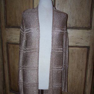 NWT Travelers Collection by CHICO  GoldCardigan Evening Jacket Sz 0 MSRP $119.00